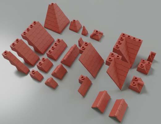 Lego compatible roofs i3 | 3d print model