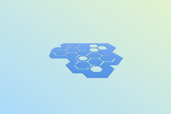 Hex camo stencil | 3d print model