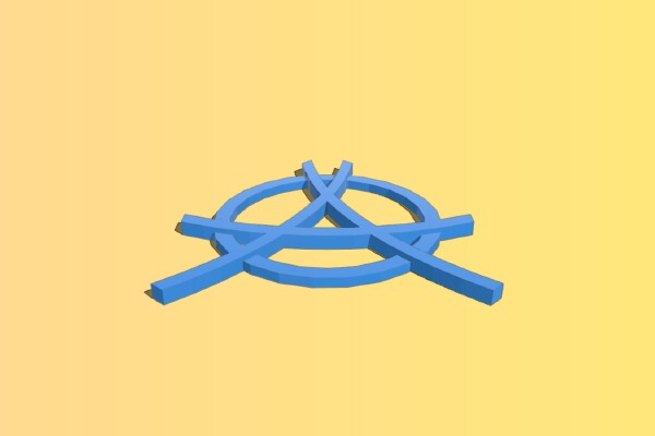 Anarchy with native american taste 6cm wide | 3d print model