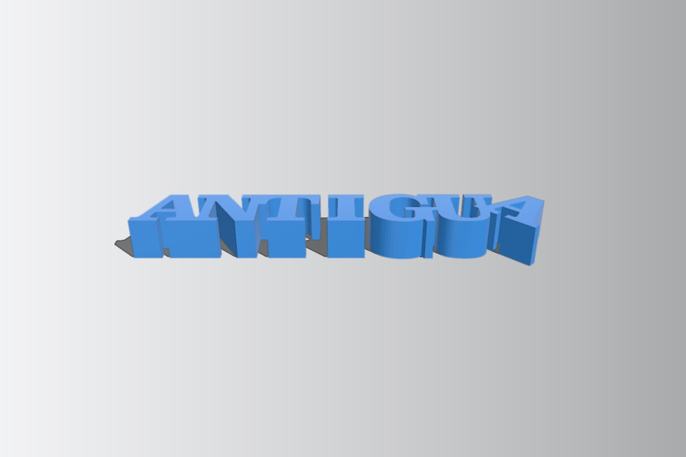 My Customized Variable WORD Sculpture (antigua)