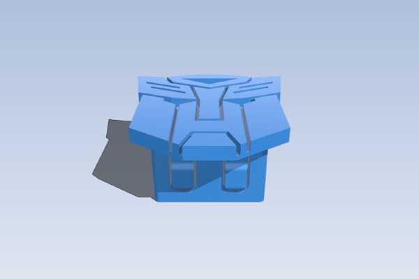 Trailer Hitch Cover (Autobot and blank version) | 3d print model