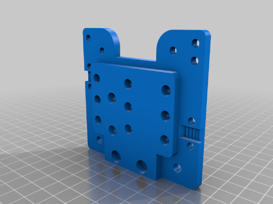 Modular carriages for 4020 v-slot w_brass inserts (for d3m-bot, d-bot, c-bot) | 3d print model