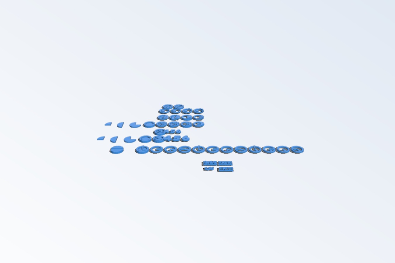 Needle roll number-buttons