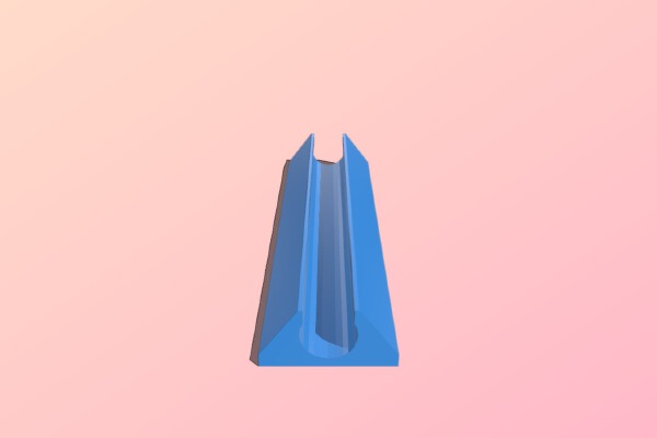 LED stripe support - M6 | 3d print model
