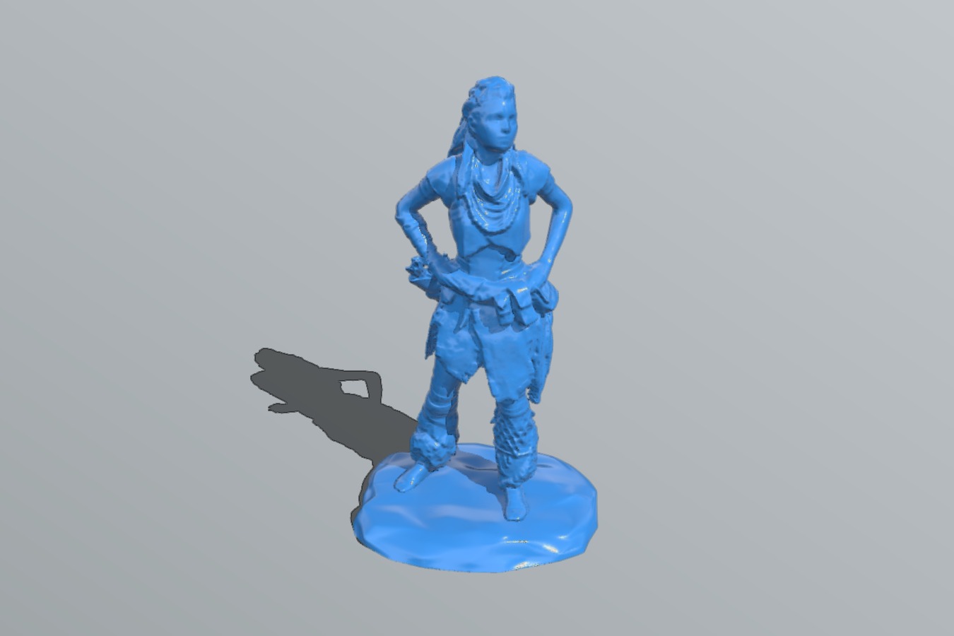 Aloy of the Nora (hollow and solid remix for SLA)