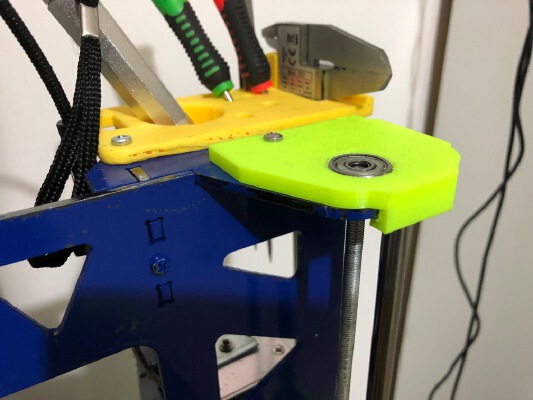 z-axis bearing holder and z-bar stabilizer for prusa p3steel revised | 3d print model