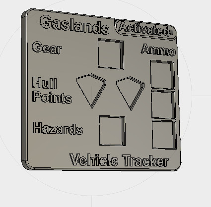 Gaslands Vehicle Dice Dashboard