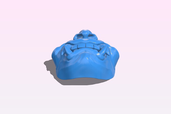 Samurai Mask in three Colours for Palette 2 | 3d print model