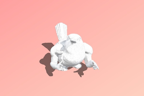 Bird with arms | 3d print model