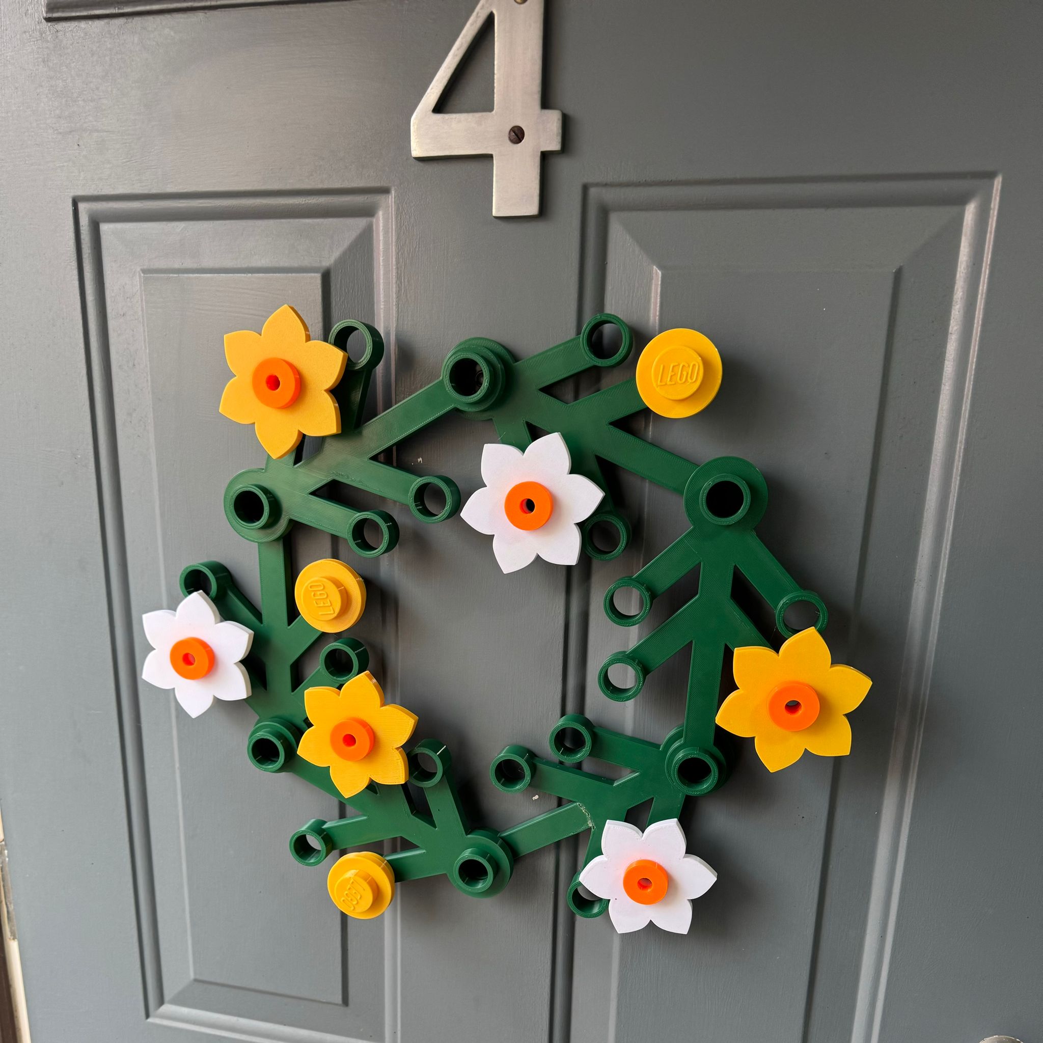 Lego Wreath for Spring Easter