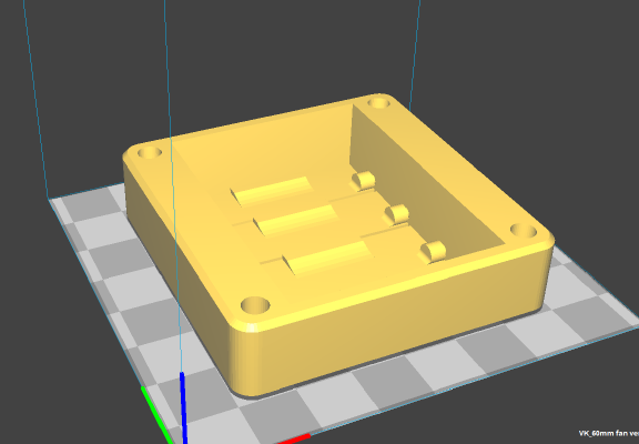 LOUVERED FAN VENT 60MM | 3d print model
