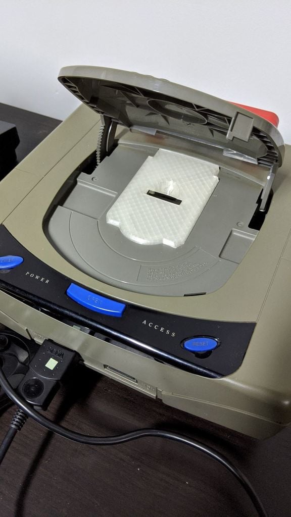 Sega Saturn ODE cover tray (improved version)