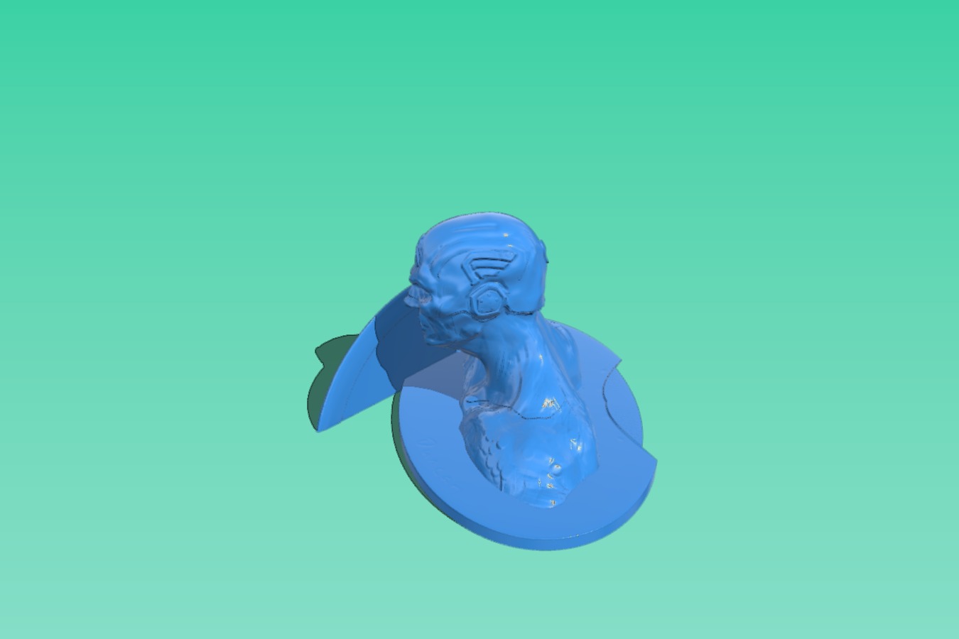 Captain bust – superhero