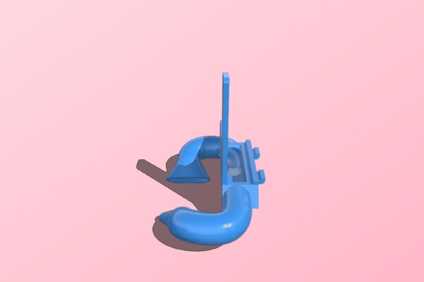 Anycubic i3 Mega fan duct 2-sided (remix) | 3d print model