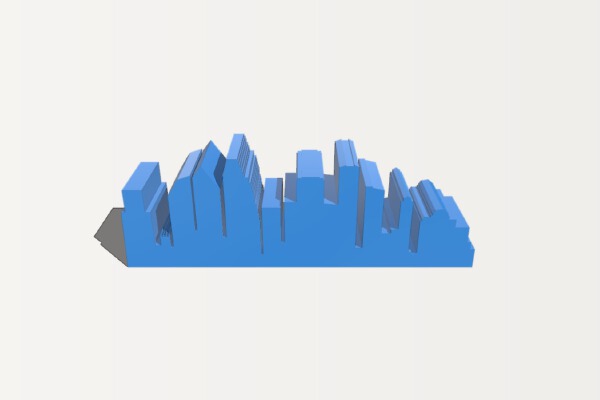 Houston Skyline | 3d print model