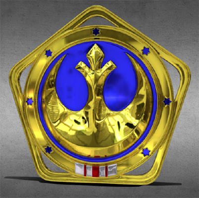 Cara Dune Rebel Medal | 3d print model