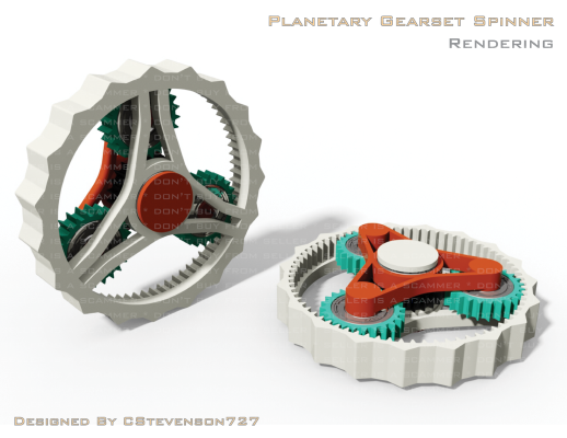 Planetary Gearset Spinner | 3d print model