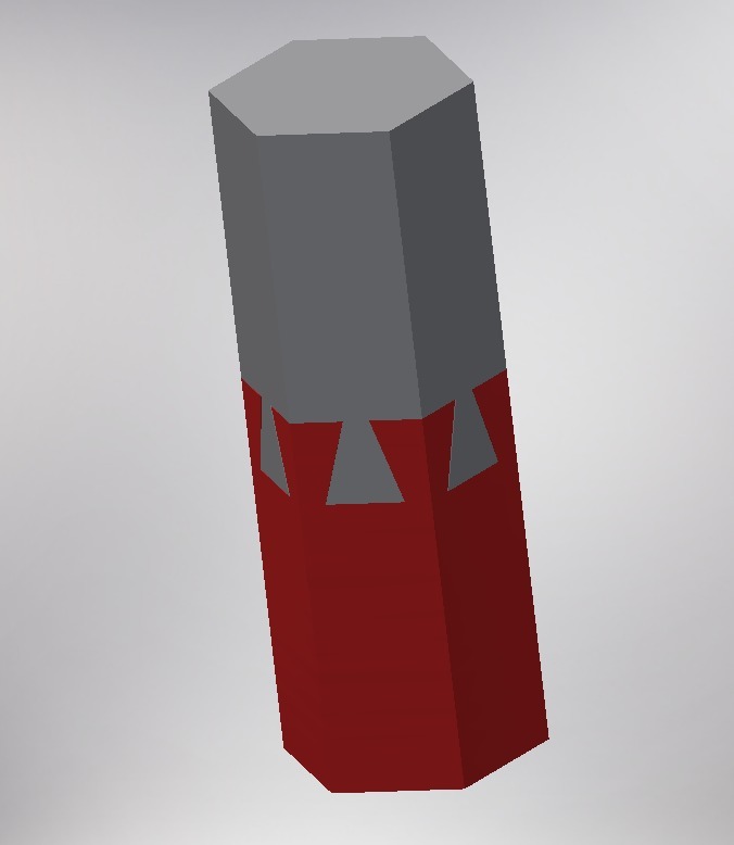 Impossible Dovetail - Hexagonal shaft