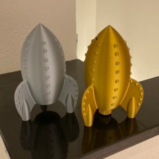 Retro Rocket Piggy Bank (original remix)