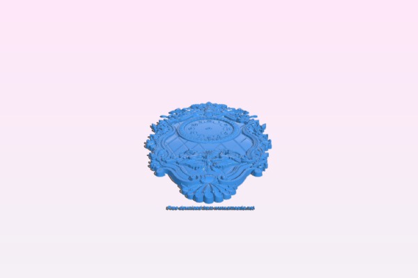 Wall clock pattern | 3d print model