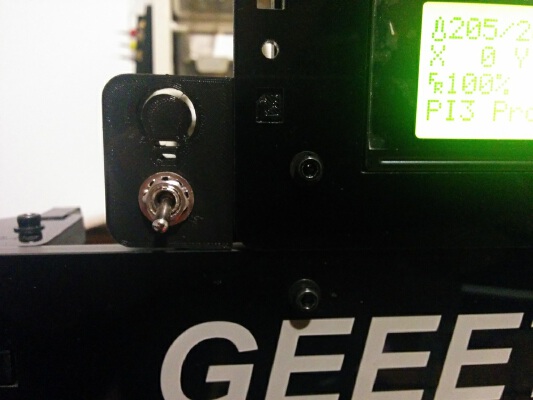 Geeetech I3 Acrylic led light switch | 3d print model