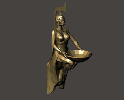 Fallout 3 Statue Woman | 3d print model