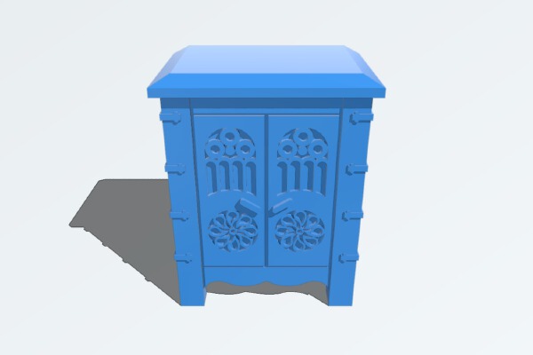 OpenDungeonTiles: Dungeon Dressing: Cabinet | 3d print model