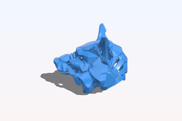 Wolf DJ Helmet | 3d print model