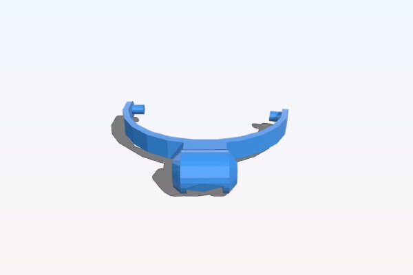Replacement speaker yolk (Left side) for Sony MDR-V300 Headphones | 3d print model
