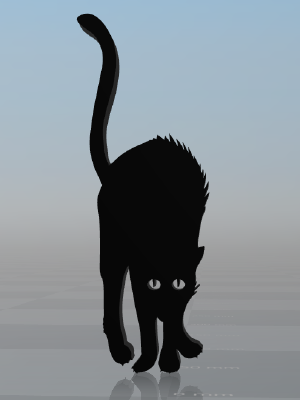 Black cat 3 | 3d print model