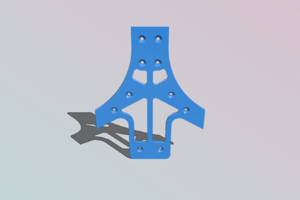 RCexplorer Tricopter frame light | 3d print model