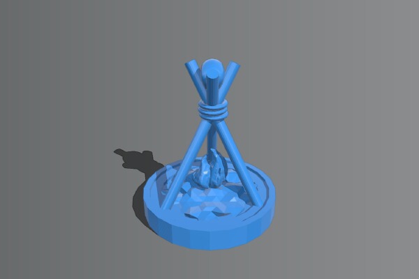 Tribal Fire | 3d print model