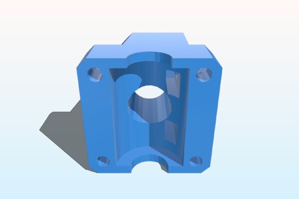 Velleman Vertex K8400 Bearing Clamp with even bigger hole | 3d print model