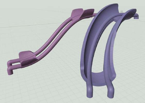 Gravitrax Sloping Curves _ Rails | 3d print model