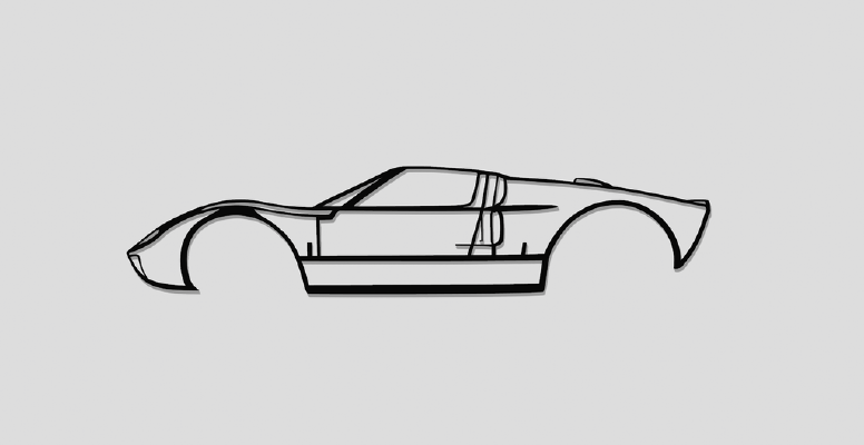 Ford Gt Wall art | 3d print model