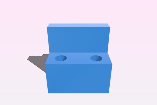 Wanhao I3 Plus Z Probe Bracket for tactile Switch | 3d print model