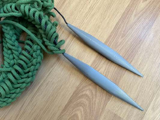 Circular Knitting Needles (size 20) | 3d print model