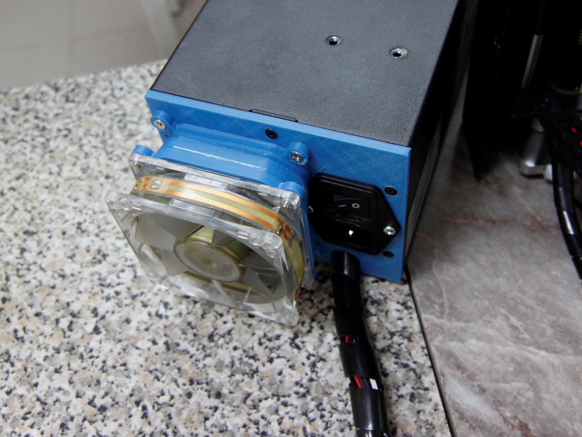Wanhao Duplicator i3 backplate for control box for 80mm fan cooler adapter