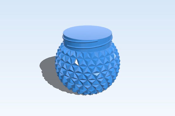 My Customized Lofty Container (EPCOT Spaceship Earth style) | 3d print model