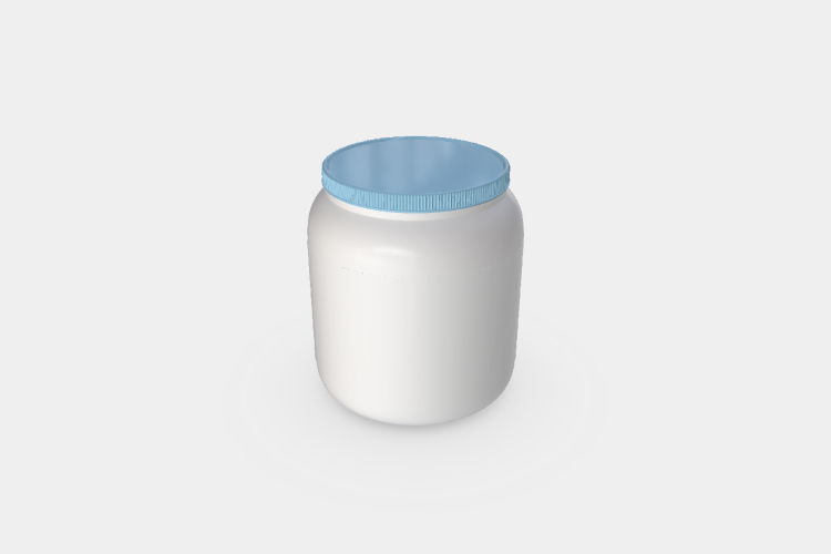 Milk Powder Plastic Jar Mockup