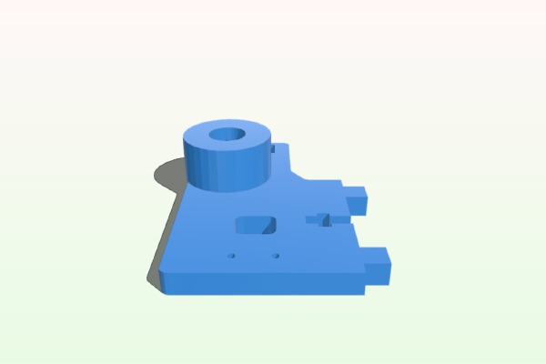 Use 3_8th Rod and Acme Nut on PB Simple 1405 | 3d print model