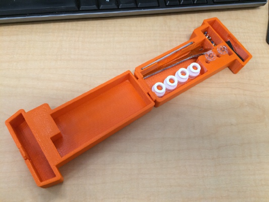 Hinged DJI battery storage case | 3d print model