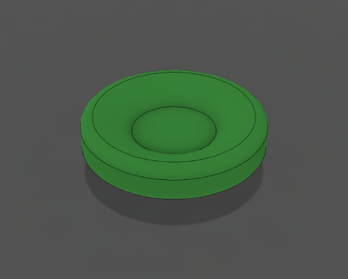 608 Bearing Cap Curved | 3d print model