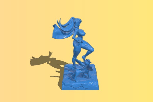 Female player training pokemon | 3d print model