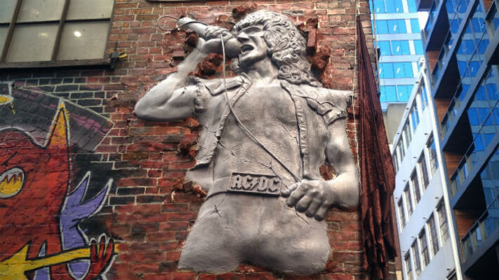 Bon Scott ACDC Lane (Low Poly) | 3d print model