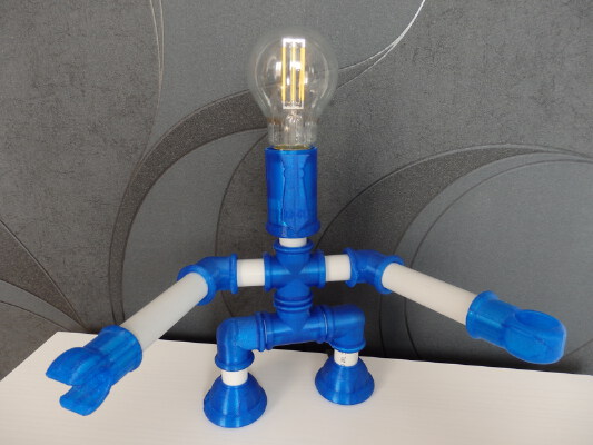 Man bedside lamp _ Lampe de chevet | 3d print model