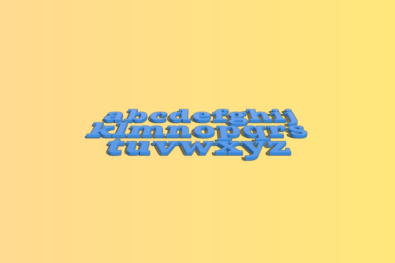 Alphabets Lowercase