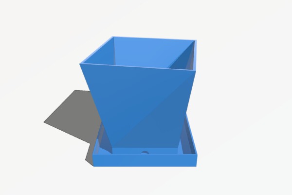 Twisted Flower Pot | 3d print model