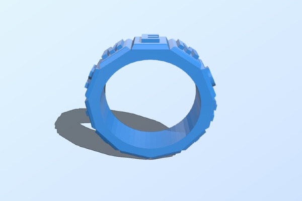 IN MEMORY OF U ring | 3d print model