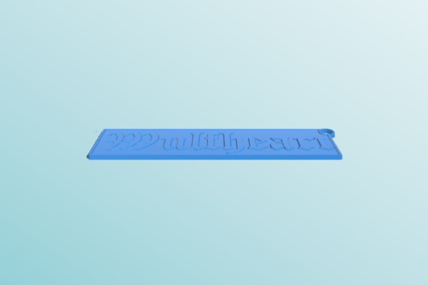Wulfheart Keychain _ Bookmark | 3d print model